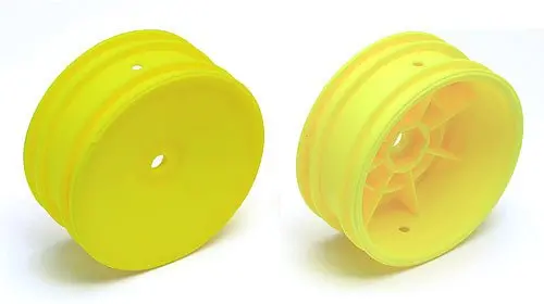 Team Associated - Buggy Front Hex Wheel, Yellow (B4.1/B44.1) 1