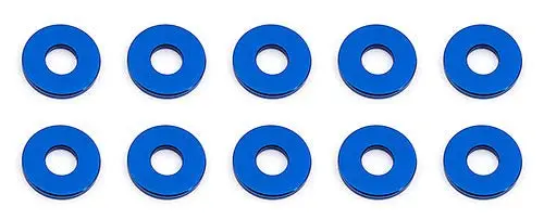 Team Associated - Bulkhead Washers, 7.8 X 1.0Mm, Blue Aluminum (10) 1
