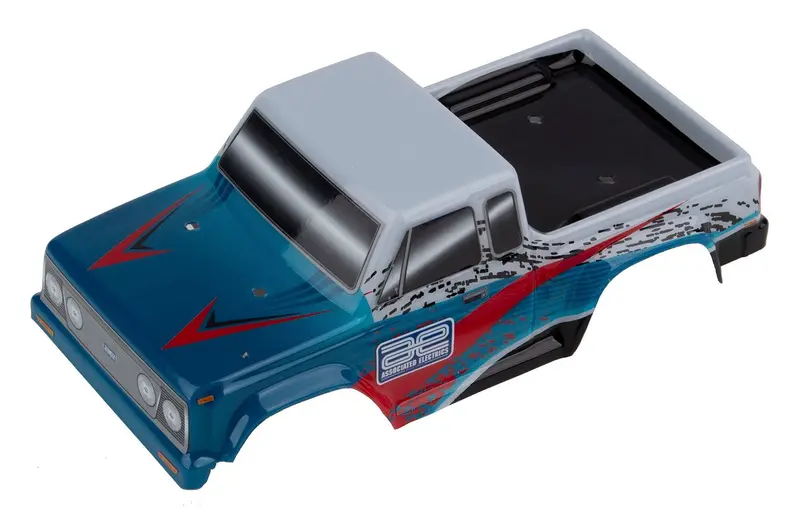 Team Associated - Cr28 Body, Red, White & Blue 1