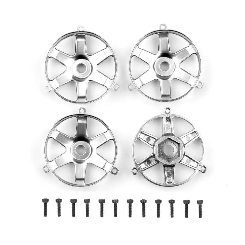 Team Associated - Dc10 Ft Adjustable Wheel Face Plate, Silver 1