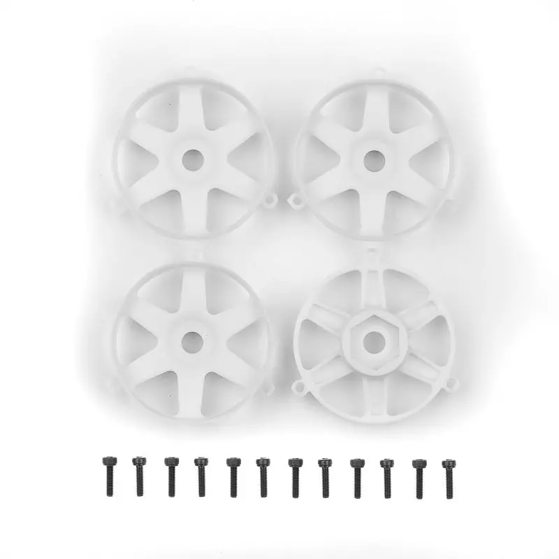 Team Associated - Dc10 Ft Adjustable Wheel Face Plate, White 1
