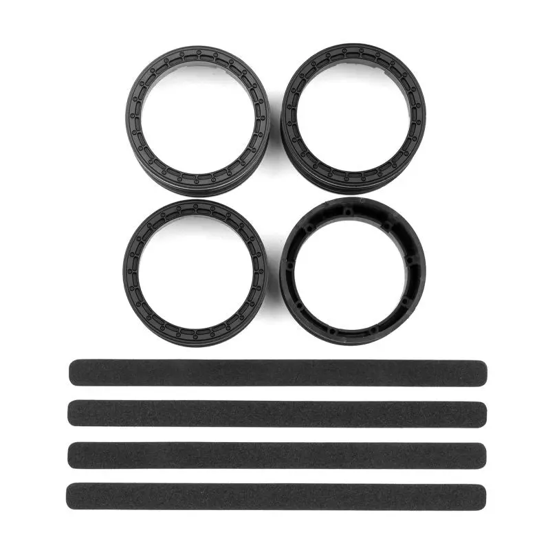 Team Associated - Dc10 Ft Adjustable Wheel Rims, Black 1