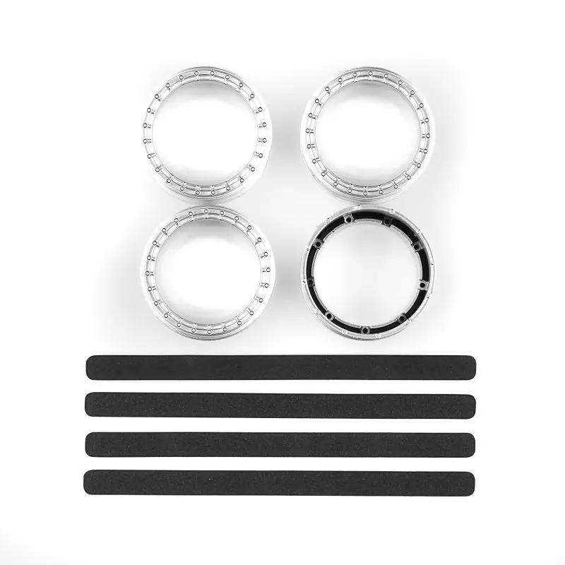 Team Associated - Dc10 Ft Adjustable Wheel Rims, Silver 1