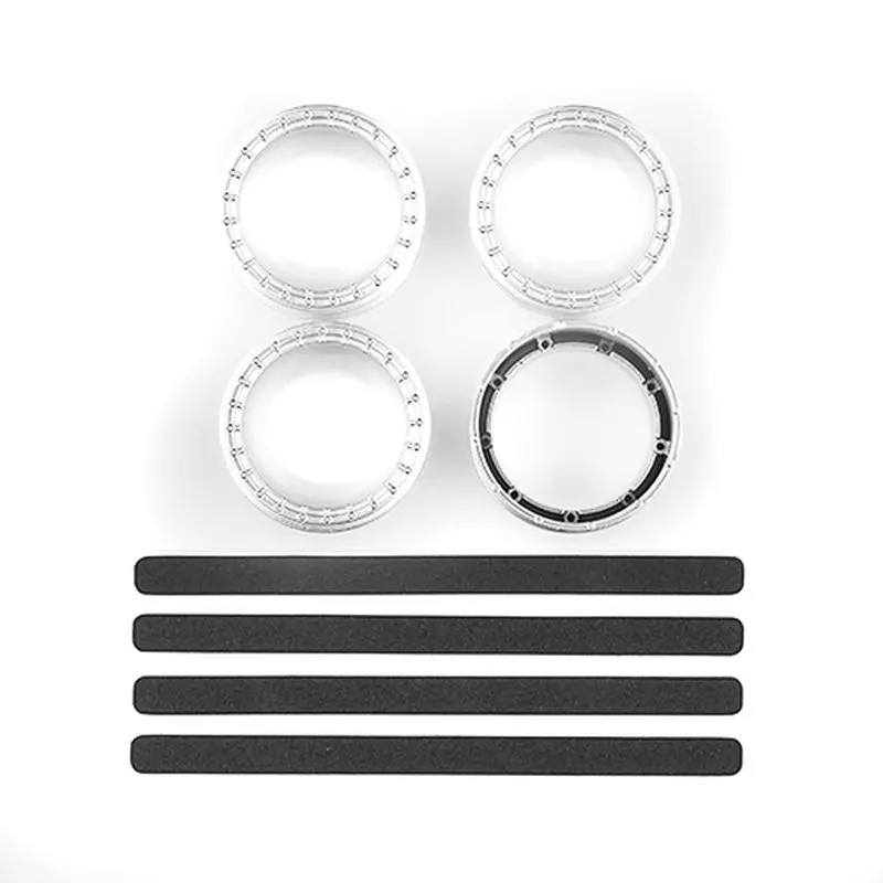 Team Associated - Dc10 Ft Adjustable Wheel Rims, White 1