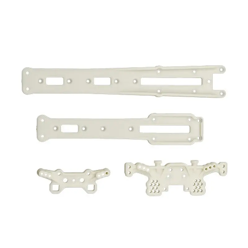 Team Associated - Dc10 Plastic Shock Towers And Top Deck, Natural 1