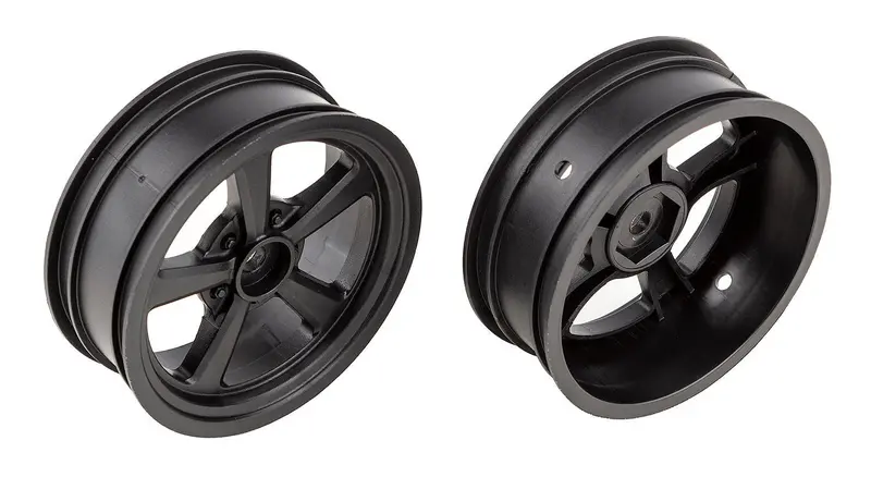 Team Associated - Dr10 Drag Front Wheels, Black 1