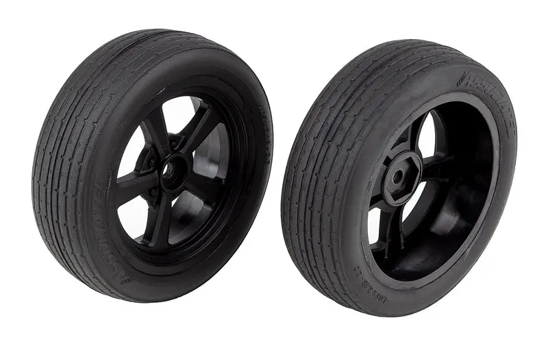 Team Associated - Dr10 Front Wheels & Drag Tires, Mounted 1