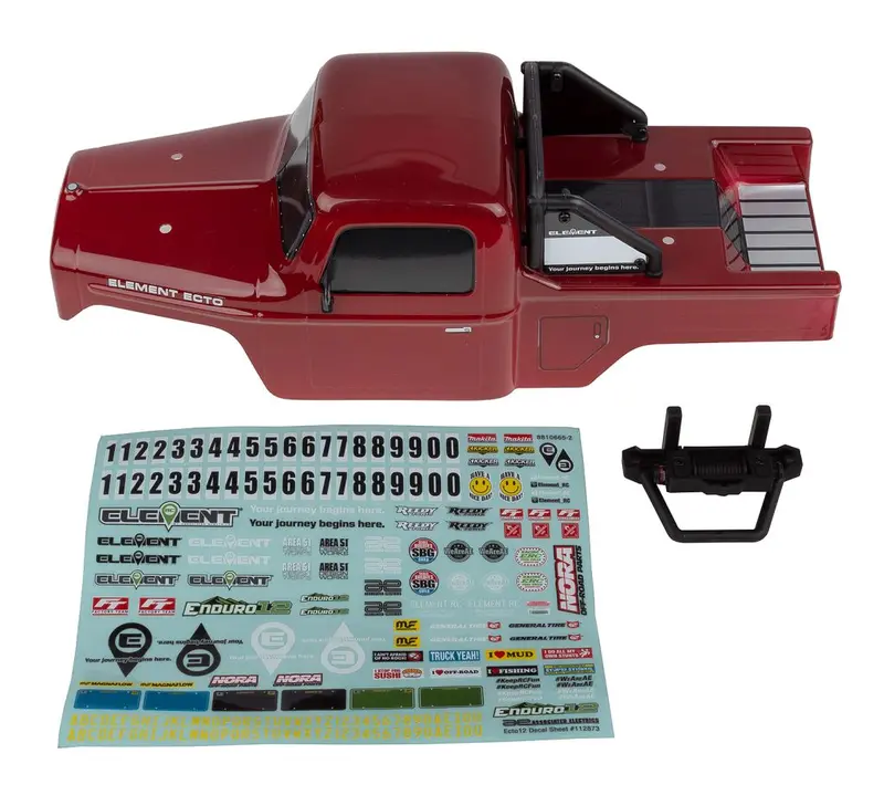 Team Associated - Enduro 12, Ecto Body Set, Red 1