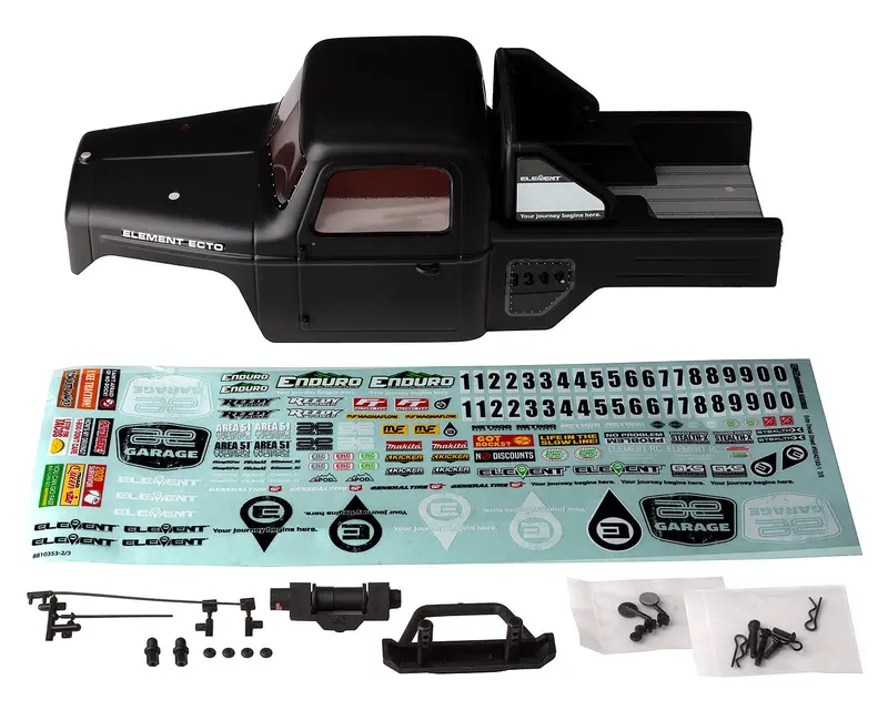 Team Associated - Enduro Ecto Black Body Set, Painted 1