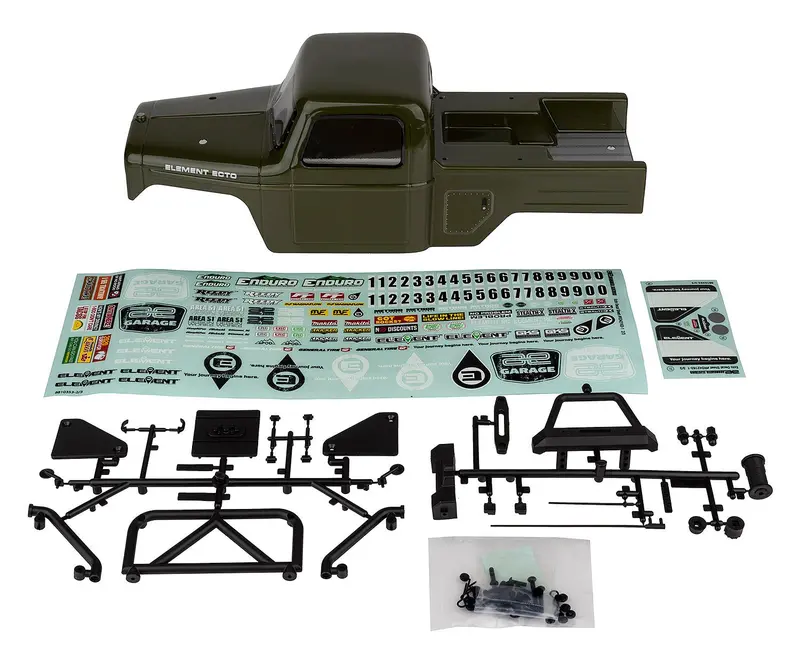 Team Associated - Enduro Ecto Body Set, Green 1