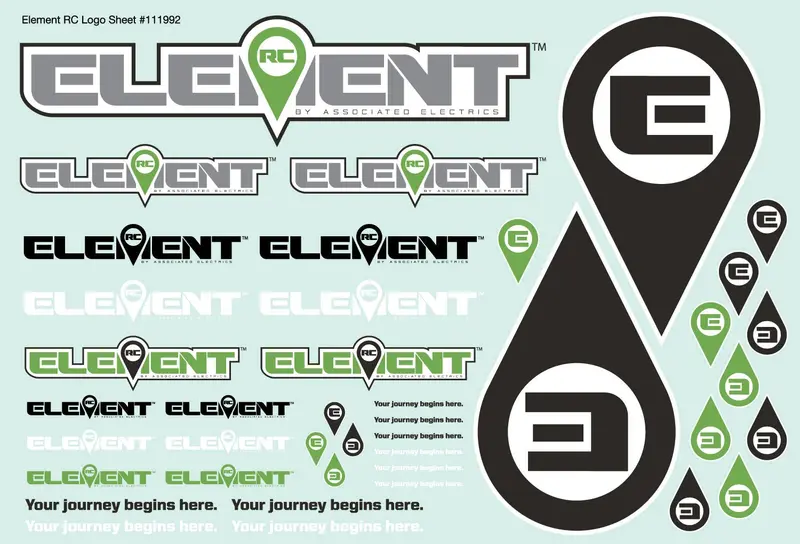 Team Associated - Enduro Element Decal Sheet 1