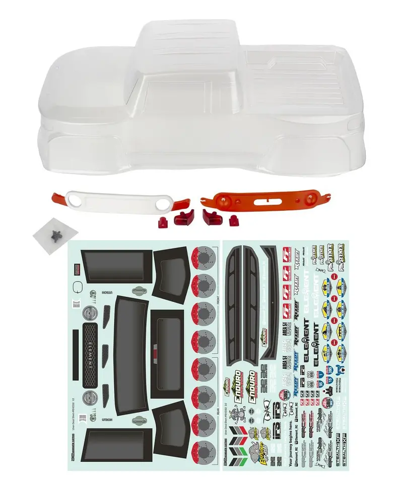 Team Associated - Enduro Se, Utron Body Set, Clear 1