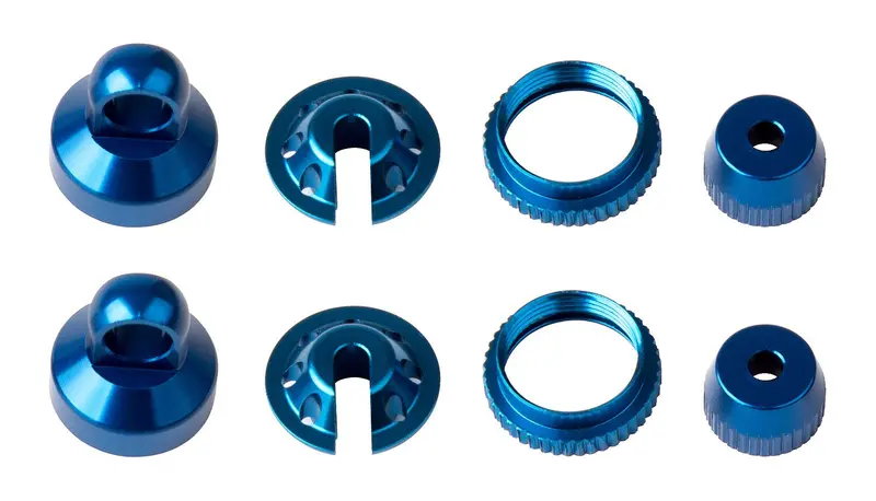 Team Associated - Enduro Shock Parts, Blue Aluminum 1