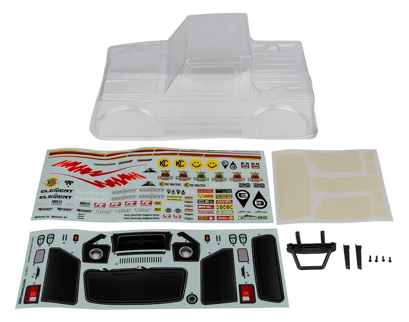 Team Associated - Enduro12, Bushido Body Set, Clear 1