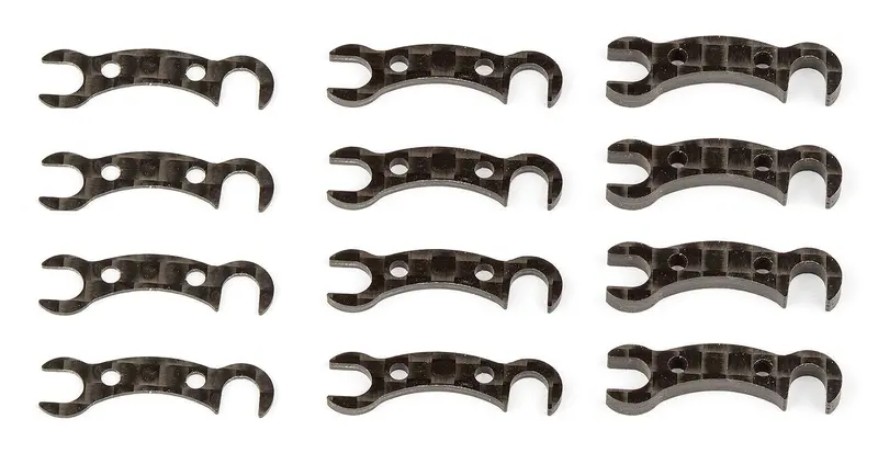 Team Associated - Factory Team Camber Link Mount Shims, Graphite, For Tc7.2 1