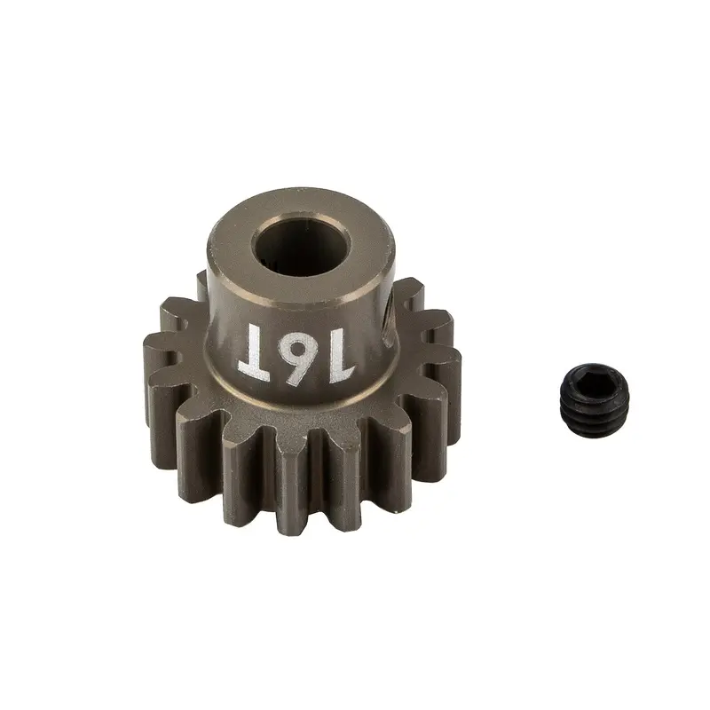 Team Associated - Factory Team Pinion Gear, 16 Tooth-Mod 1, 5Mm Shaft, Aluminum 1