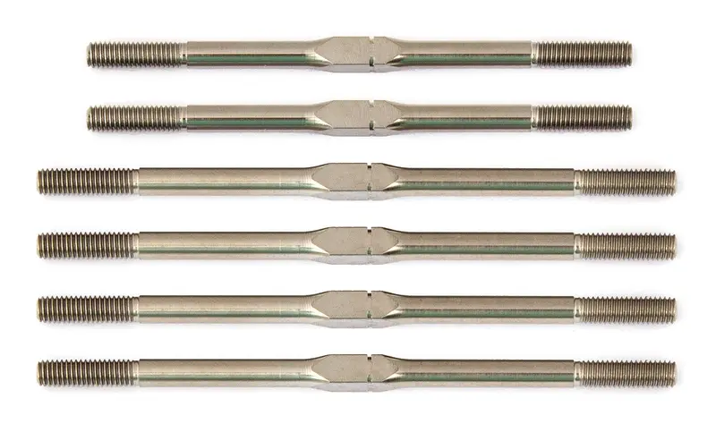 Team Associated - Factory Team Titanium Turnbuckle Set, For Rc10t6.1, Silver 1