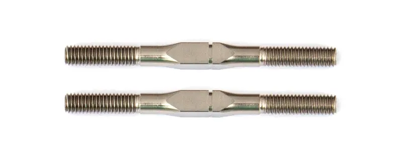 Team Associated - Factory Team Titanium Turnbuckles, For Rc10f6, 3X38mm (1.50In), Silver 1