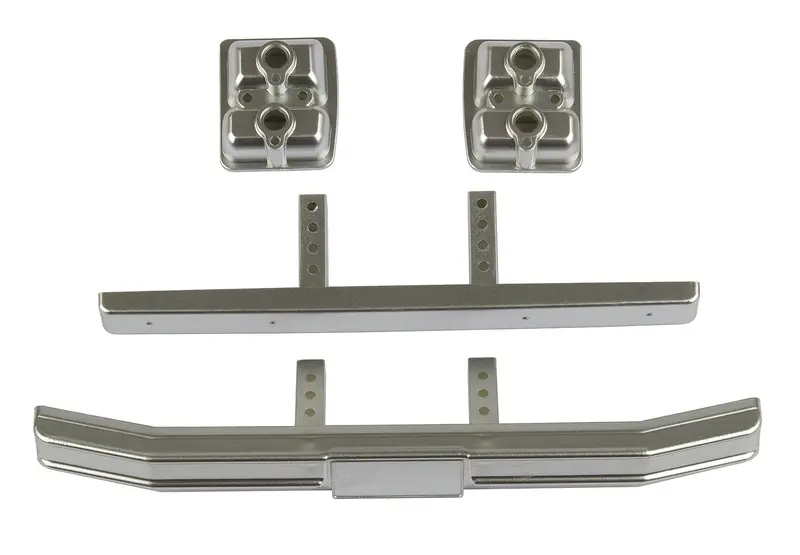 Team Associated - Ford F150 Satin Chrome Bumper Set, For Cr12 1