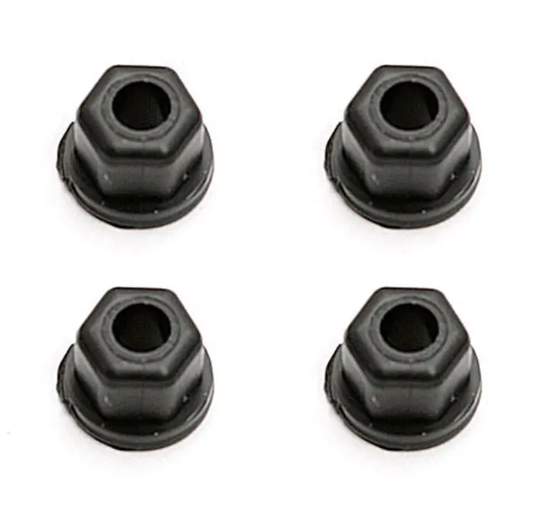 Team Associated - Locknuts, 4-40/5-40, Flanged, Black Nylon 1