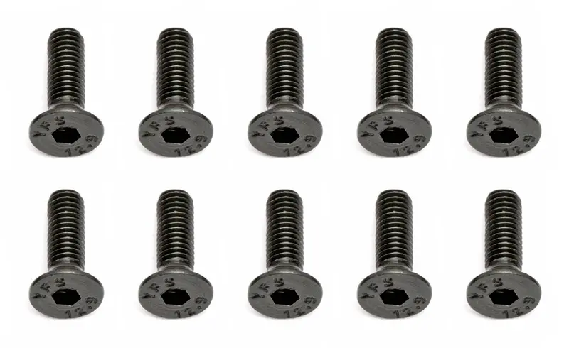 Team Associated - M3x10mm Flat Head Hex Screw (10) 1