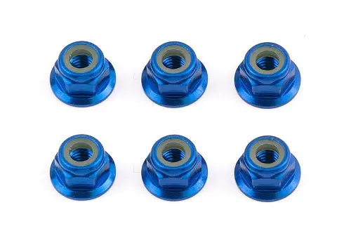 Team Associated - M4 Aluminum Flange Locknut 1