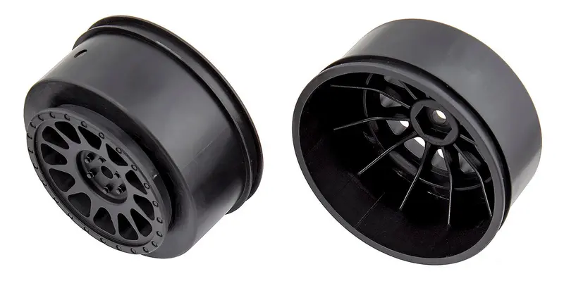 Team Associated - Method Wheels, Black W/ 12Mm Hex, Fits: Prosc10, Reflex Db10, And Trophy Rat 1