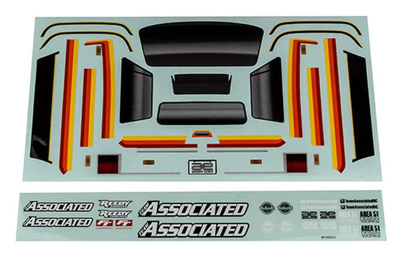 Team Associated - Mt12 Decal Sheet 1