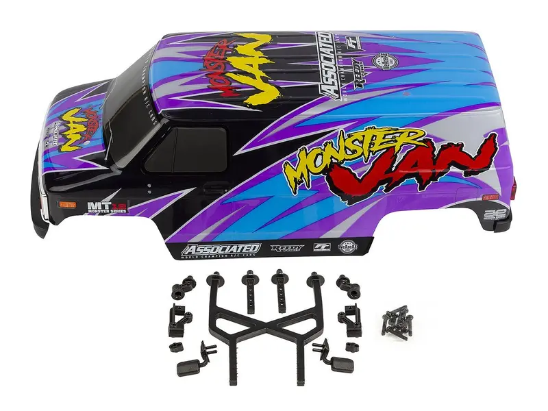 Team Associated - Mt12 Monster Van Body Set, Painted 1