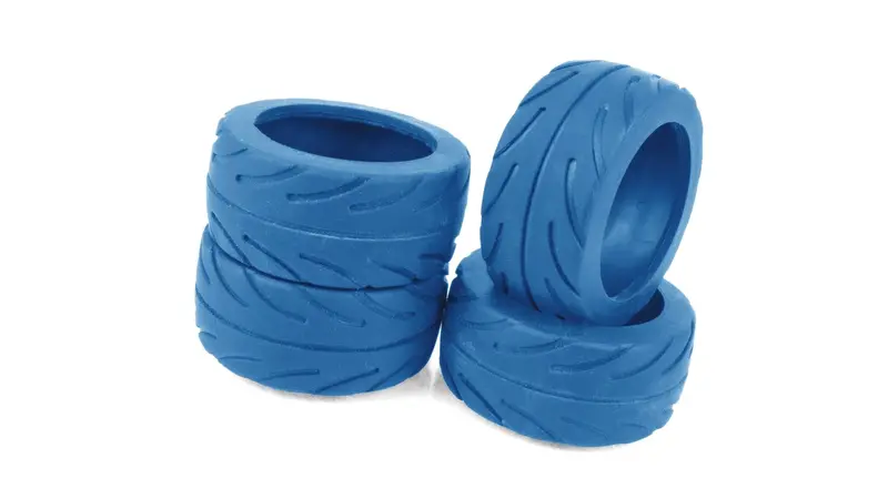 Team Associated - Nanosport Radial Tires, Blue 1