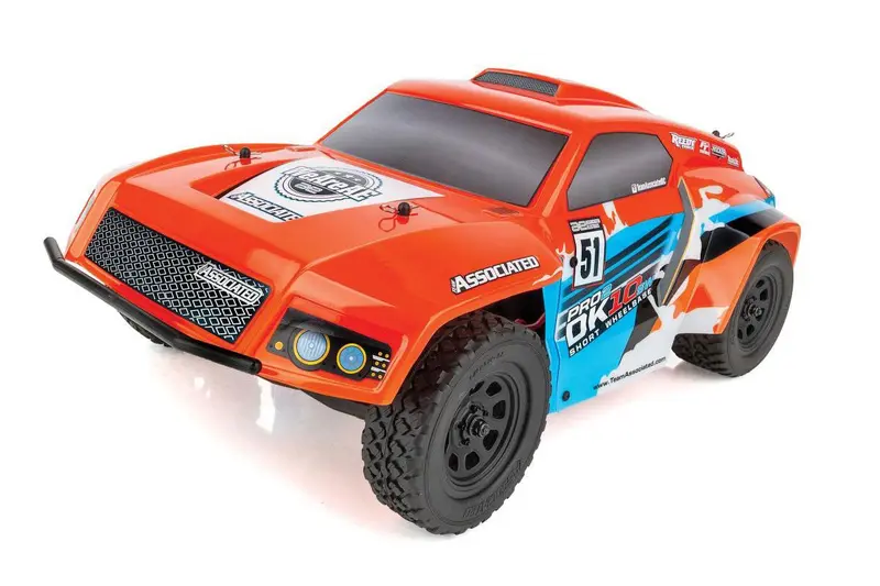 Team Associated - Pro2 Dk10sw 1/10 Electric Dakar Buggy Rtr Lipo Combo, Orange/Blue 1