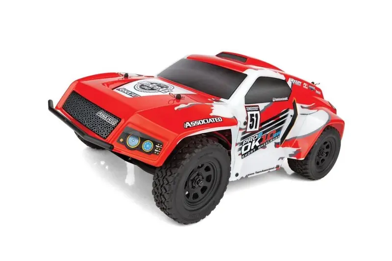 Team Associated - Pro2 Dk10sw 1/10 Electric Dakar Buggy Rtr Lipo Combo, Red/White 1