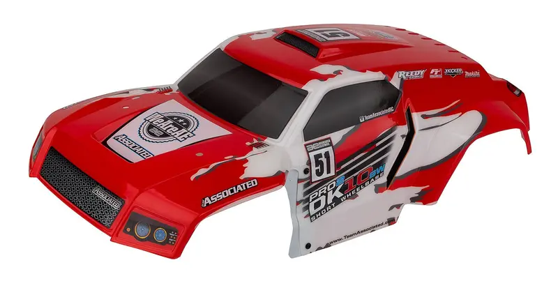 Team Associated - Pro2 Dk10sw Desert Buggy Body, Red 1