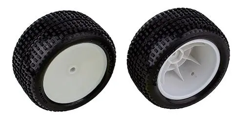 Team Associated - Rb10 Rtr Front Wheels And Tires, Mounted 1