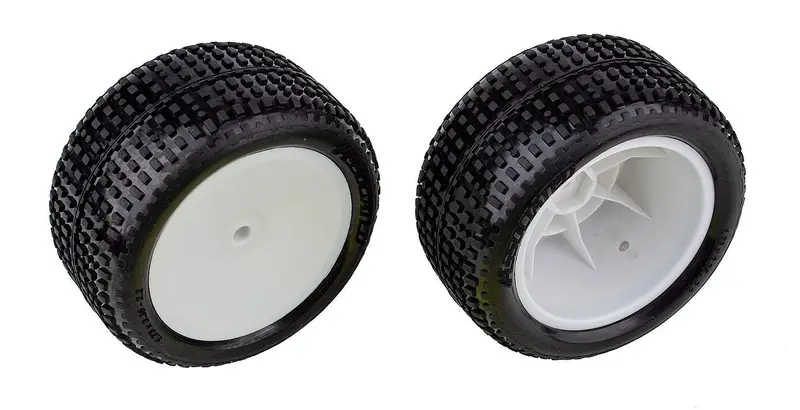Team Associated - Rb10 Rtr Rear Wheels And Tires, Mounted 1