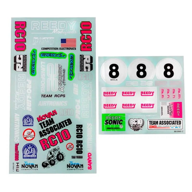 Team Associated - Rc10 Bk Decal Sheet 1