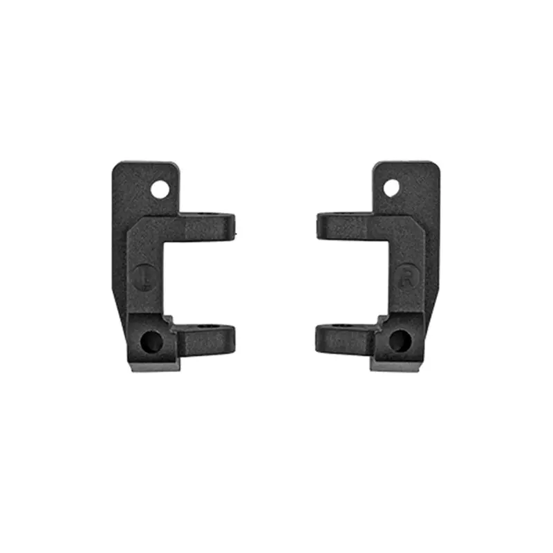 Team Associated - Rc10 Front Caster Blocks, 25 Deg, Black 1