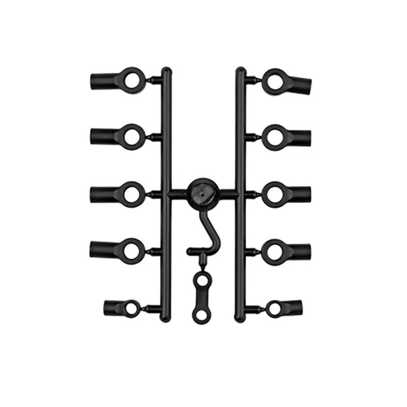 Team Associated - Rc10 Shock Rod End Set, Black 1