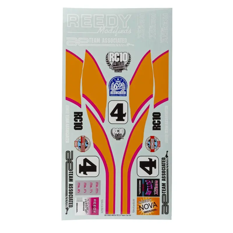 Team Associated - Rc10 Team Car Kit Decal Sheet 1