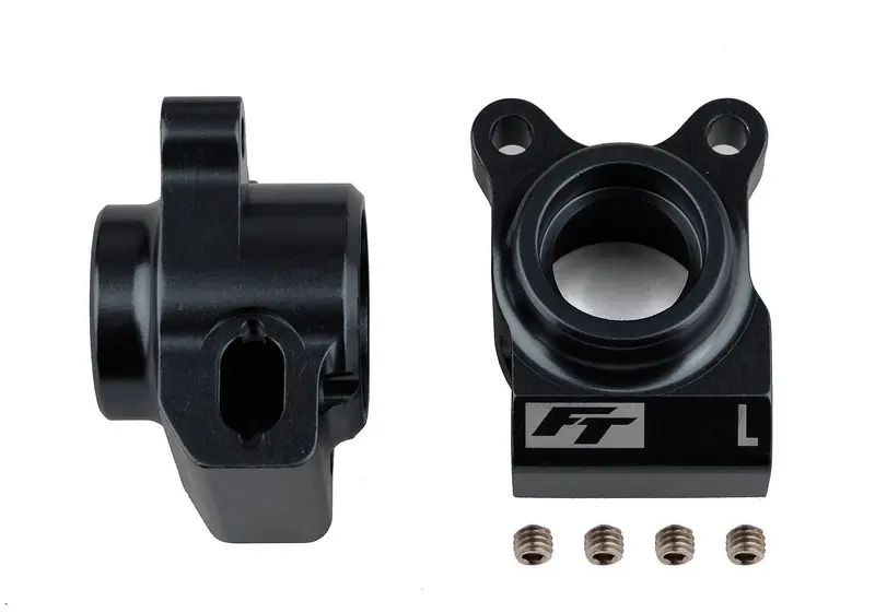 Team Associated - Rc10b6.2 Factory Team Rear Hubs, Black Aluminum 1