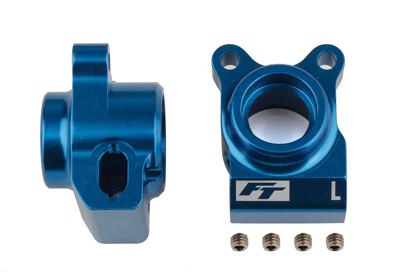 Team Associated - Rc10b6.2 Factory Team Rear Hubs, Blue Aluminum 1