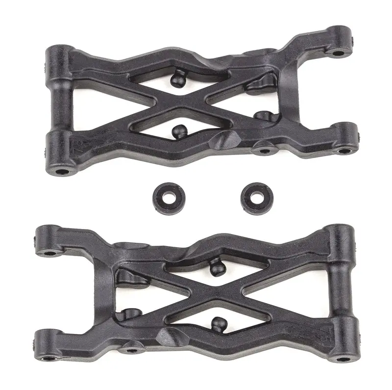 Team Associated - Rc10b6.2 Factory Team Rear Suspension Arms, 75Mm, Carbon Fiber 1