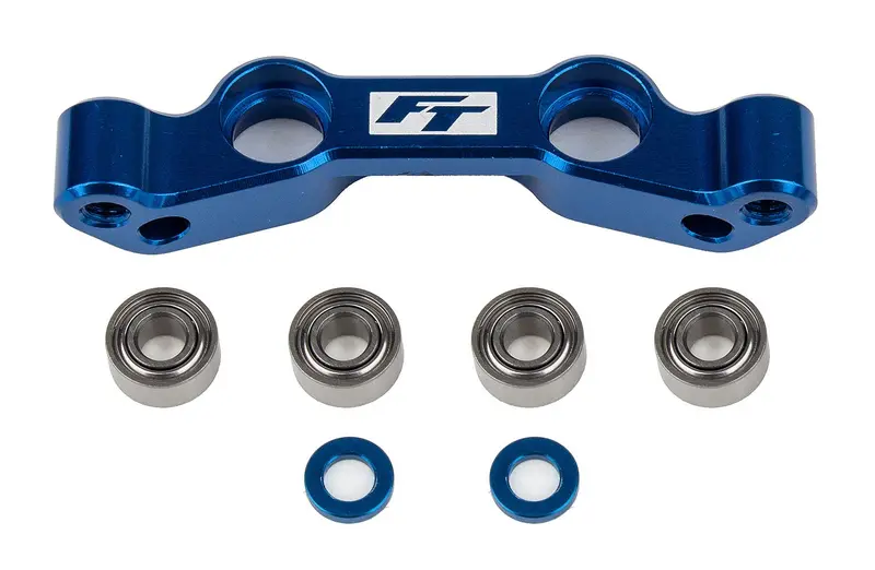 Team Associated - Rc10b6.4 Factory Team Steering Rack, Blue Aluminum 1