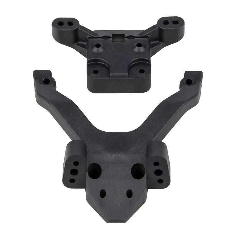 Team Associated - Rc10b6.4 Factory Team Top Plate And Ballstud Mount, Carbon 1