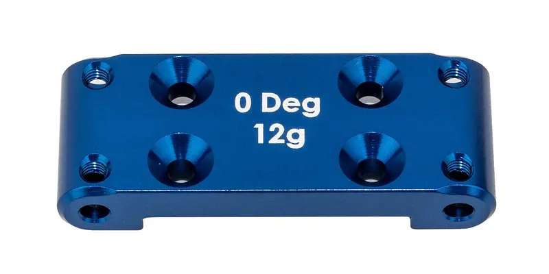 Team Associated - Rc10b6.4 Front Bulkhead  (0 Degree), Blue Aluminum 1