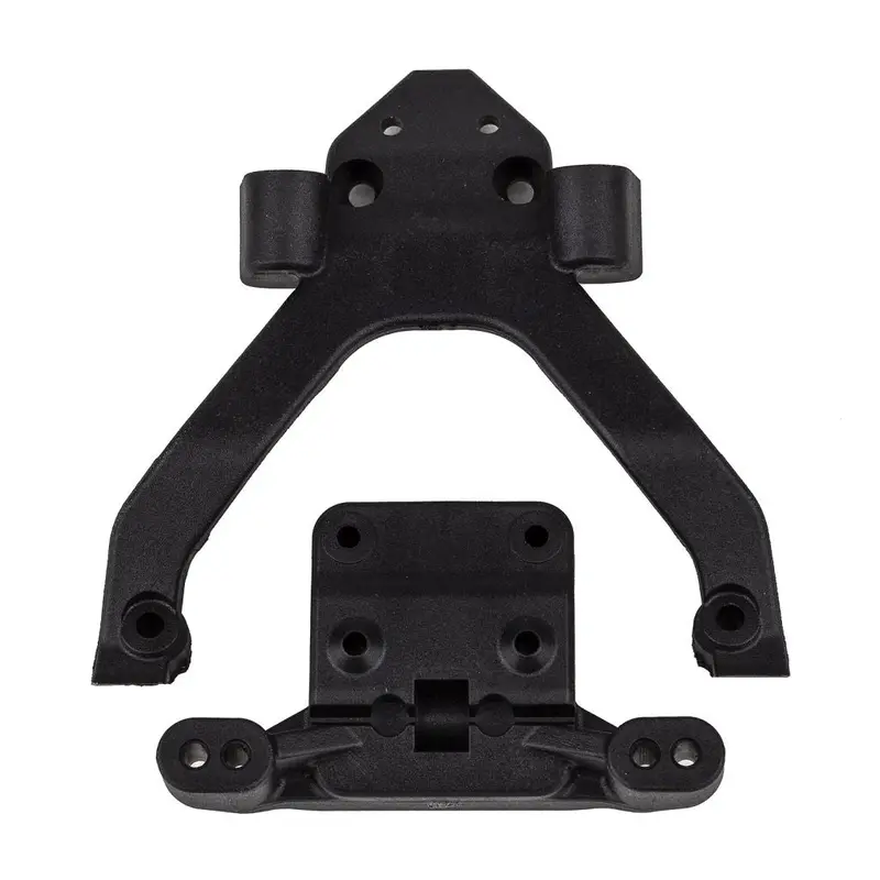 Team Associated - Rc10b6.4 Front Top Plate And Ballstud Mount Angled 1