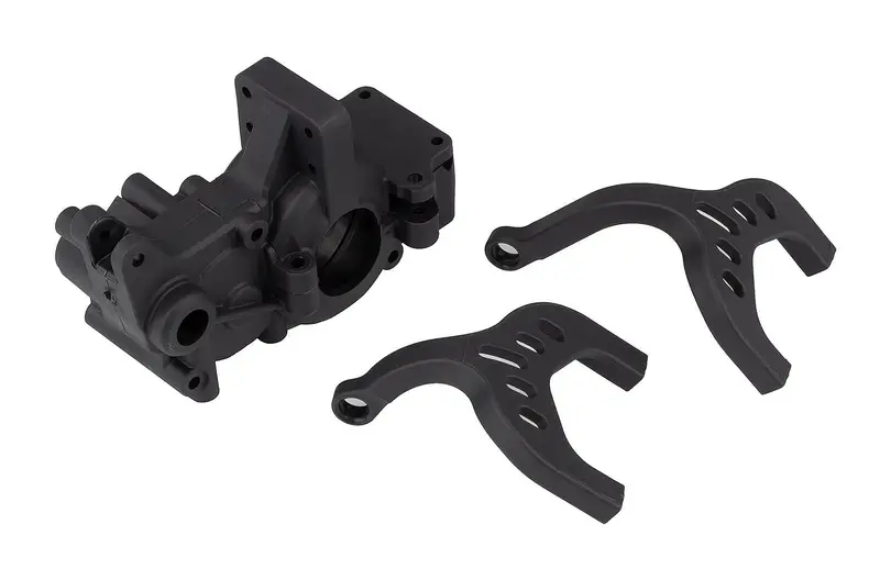 Team Associated - Rc10b6 Ft Laydown Gearbox And Chassis Braces, Carbon 1