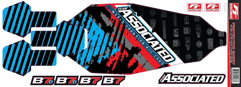 Team Associated - Rc10b7 Chassis Protective Sheet 1