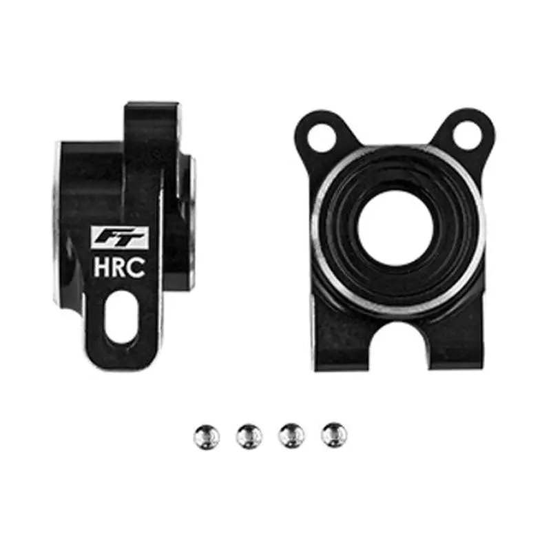 Team Associated - Rc10b7 Ft Aluminum Hrc Rear Hubs, 4- Offset, Black 1