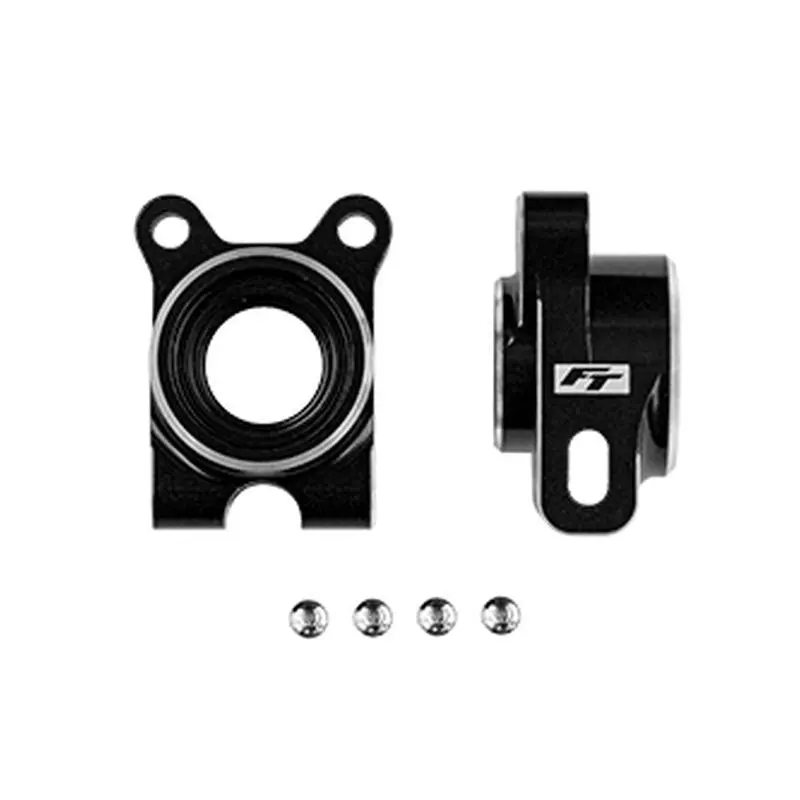Team Associated - Rc10b7 Ft Aluminum Rear Hubs, -4 Offset, Black 1